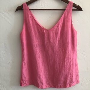 Peachy silk tank top